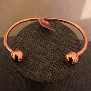 Rose-Tone Magnetic Cuff Bracelet